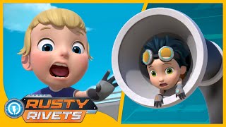 Rusty’s Giant Vacuum 🛠  Rusty Rivets Full Episodes  Cartoons for Kids [upl. by Seen]