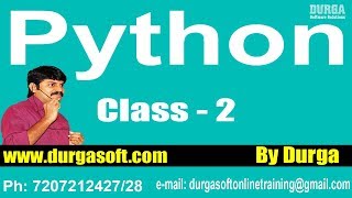 Learn Python Programming Tutorial Online Training by Durga Sir On 27012018 [upl. by Levana]