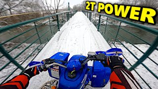 BLASTER 200 PIERWSZY ŚNIEG❄️ALE TO IDZIE [upl. by Bello924]