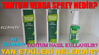 Tantum Verde Sprey NedirTantum Verde Syprey Yan Etkileri NedirTantum Verde Sprey Nasıl Kullanılır [upl. by Landing563]