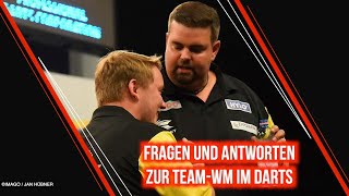 Fragen und Antworten zur TeamWM im Darts in Frankfurt  SID [upl. by Nehttam]