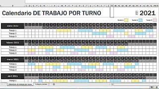 HORARIO TRABAJADORES 2023 EN EXCEL ¿COMO SE HACE [upl. by Burris]