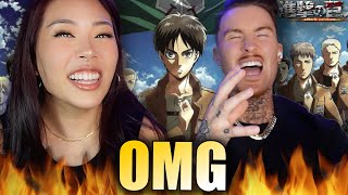 REACTING TO EVERY ATTACK ON TITAN OPENING 🤯 finally [upl. by Azeel]