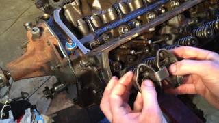 Installing pushrods and rocker arms [upl. by Wynnie]