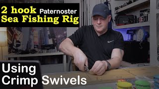 How to tie a two Hook Paternoster rig for sea fishing [upl. by Georgeanna710]