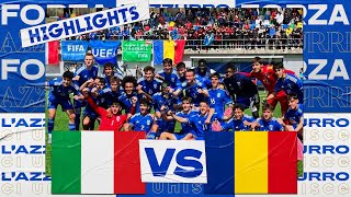 Highlights ItaliaRomania 20  Under 18  Amichevole [upl. by Flip]