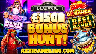 €1500 BONUS HUNT 18 SLOTSS😱🎰 [upl. by Lajet]