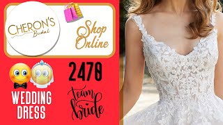 👰Morilee 2470 Faustina  Cherons Bridal Wedding Dresses Chattanooga TN [upl. by Wallraff]