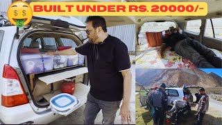 Indias Cheapest Innova CAMPER Van  AZ details  DIY Camper Van conversion [upl. by Ydahs]