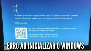 como corrigir erro ao inicializar o windows erro de inicialização windows 10 11 meu PC nao inicia [upl. by Nnahtur]