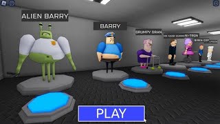 BARRYS PRISON RUN OBBY and EPIC SCHOOL ESCAPE OBBY  Scary Obby Live Stream roblox [upl. by Cioffred]