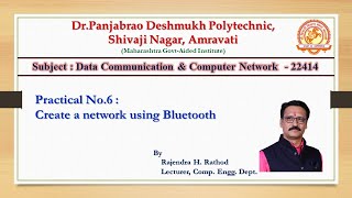 DCCPRACTICAL6  Create a network using Bluetooth [upl. by Roy]