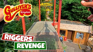 Riggers Revenge onride POV  Gullivers Kingdom [upl. by Zipnick]