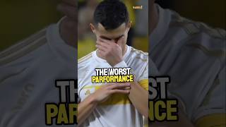 Ronaldo was in tears after missing the first PENALITY in the saudi league💔😳 that hurts ngl😥 [upl. by Nagiem]