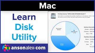 How to Use Disk Utility on Mac  Tutorial [upl. by Enibas]