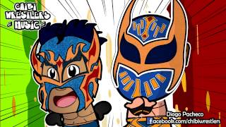 Chibi Wrestlers Music  Lucha Dragons Theme Chibified WWE Parody [upl. by Arrio]