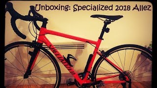 Unboxing Specialized 2018 Allez [upl. by Novyak]