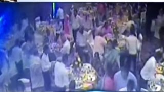 CCTV Video Ceiling Falls Down in Hotel During Party in Jaipur [upl. by Troy]