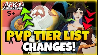 NEW META PVP TEAM MAJOR PVP TIER LIST CHANGES  AFK Journey [upl. by Nared]