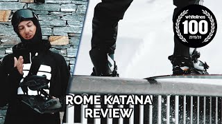 Rome Katana Review  The Best Snowboard Bindings 20192020 [upl. by Nerrad929]