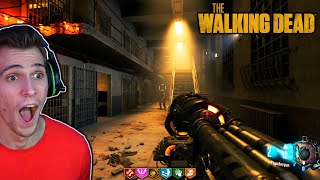 The Walking Dead CUSTOM ZOMBIES Black Ops 3 TWD Prison Map [upl. by Llennahs]