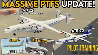 2 TURBOPROPS AND AERIAL REFUELING IN PTFS Roblox [upl. by Ansev]