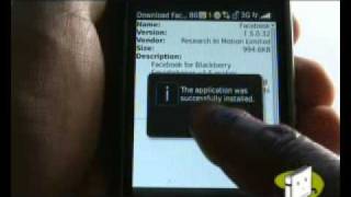 Install apps on BlackBerry Storm 9500  The Human Manual [upl. by Andie]