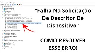 ERRO 43 AO CONECTAR CELULAR NO PC Falha Na Solicitação De Descritor De Dispositivo  Como Resolver [upl. by Yelrihs]