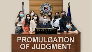 4 PROMULGATION OF JUDGEMENT [upl. by Sandler]