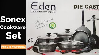 Sonex CookWare  Unbox amp Detail Review  Non Stick CookWare  Eden Plus CookWare  Recooking Reviews [upl. by Ellenrad534]