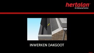 HERTALAN EPDM  inwerken dakgoot [upl. by Ddahc21]