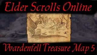 Vvardenfell Treasure Map 5 Elder Scrolls Online ESO [upl. by Nikal]