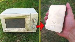 Microwave meltdown Copper casting Trash to Treasure ASMR Metal Melting [upl. by Atilol492]