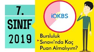 7Sınıf Bursluluk Sınavı 2019 İOKBS  Kaç Puan Almalıyım [upl. by Zipah]