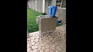 Central Technological Laboratory and Workshops OAU develops a novel Pedal Operated Hand Washer [upl. by Ylerebmik]