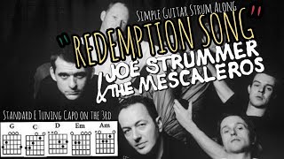 Redemption Song By Joe Strummer and the Mescaleros Guitar Chords and Lyrics video [upl. by Romona225]