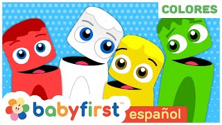 Colores en Español para niños  Rojo Verde Blanco  La Pandilla de Colores  Baby First TV Español [upl. by Melvin476]