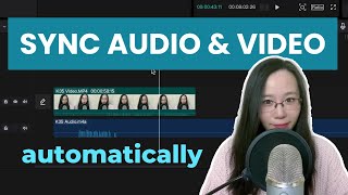 How to Sync Audio with Video Automatically  Easy amp Fast StepbyStep Tutorial  Capcut PC [upl. by Birkner24]