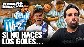 SI NO HACÉS LOS GOLES RACING 02 GODOY CRUZ  AZZARO REACCIÓN [upl. by Meggi]