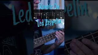 Ramble On Led Zeppelin Bass Riff with Tab [upl. by Emelyne]