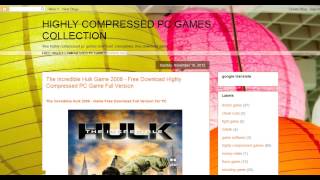 Highly Compressed PC Games [upl. by Ahsenrat]