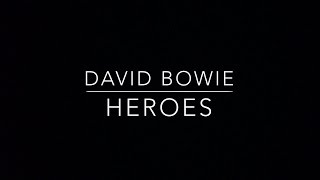 David Bowie  Heroes Lyrics [upl. by Audris370]