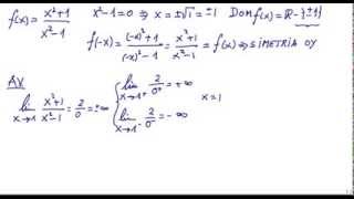 Función racional Asíntotas y representación gráfica [upl. by Annirak]
