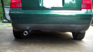 2001 VW Passat V6 Cat Back Exhaust with Glasspack muffler [upl. by Syman233]