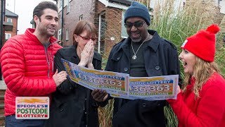 PostcodeMillions Winners  ST1 6DE in StokeonTrent on 16122017  Peoples Postcode Lottery [upl. by Hsizan]