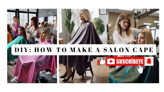 DIY HOW TO MAKE A SALON CAPE HairdresserBarber [upl. by Benil346]