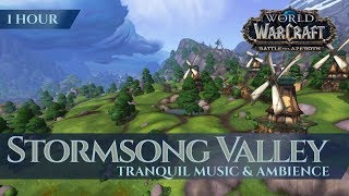 Stormsong Valley  Tranquil Music amp Ambience 1 h 4K World of Warcraft Battle for Azeroth aka BfA [upl. by Inavoj150]