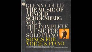 G Gould amp E Faull  Vier Lieder Op 2 A Schoenberg [upl. by Sucam]