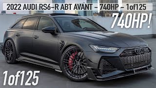 1of125 2022 AUDI RS6R ABT AVANT 740HP920NM  MURDERED OUT DAYTONA MATTE BEAST  In Detail 4K [upl. by Booma964]