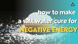 How to Make a Salt Water Cure for Negative Energy spiritual holistichealth positiveenergy [upl. by Nylde]